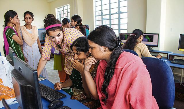 Women from the local Muslim community receive training at a centre of data services company iMerit in Metiabruz, Kolkata. (Photo: iMerit) Women from the local Muslim community receive training at a centre of data services company iMerit in Metiabruz, Kolkata. (Photo: iMerit)