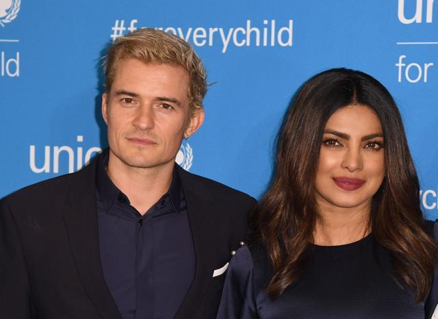 Orlando Bloom and Priyanka Chopra attend UNICEF's 70th anniversary event at United Nations Headquarters on December 12, 2016 in New York City. (AFP)