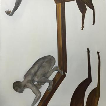 Even though Singh paints mainly with oil on canvas, she likes experimenting with different mediums.