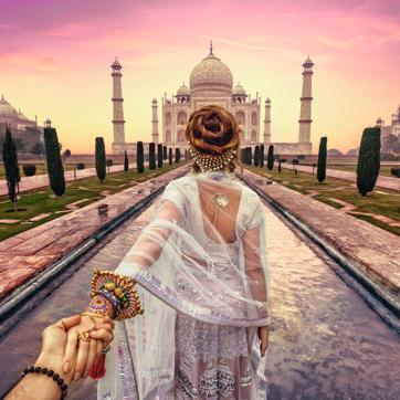 The first shoot at Taj Mahal, Agra, took place in 2015 (Murad Osmann) The first shoot at Taj Mahal, Agra, took place in 2015 (Murad Osmann)