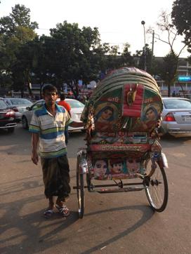 Dhaka’s cycle rickshaws are ornate works of art (Manjula Narayan) Dhaka’s cycle rickshaws are ornate works of art (Manjula Narayan)