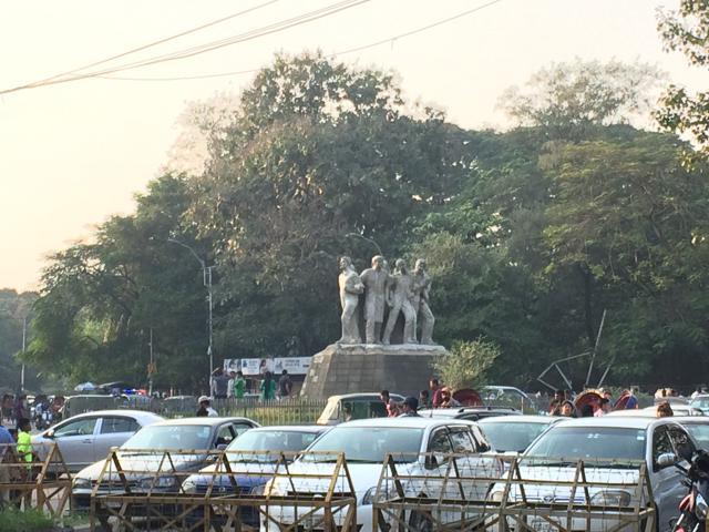 One of the many public sculptures in Dhaka (Manjula Narayan) One of the many public sculptures in Dhaka (Manjula Narayan)