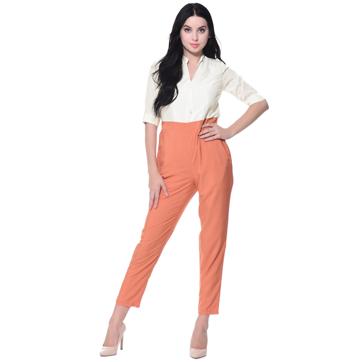 Chic, sleek, dressy or sporty, there’s a onesie for everyone. Choose colour-blocked onesies like this one for an office party or a dinner date. (koovs.in)