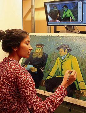 Hemali Vadalia, 32, from Mumbai created 358 painted frames for seven different shots.