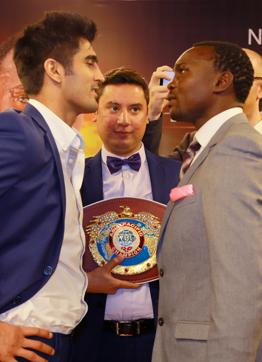 Vijender Singh, unbeaten in his last seven professional boxing bouts, will face Francis Cheka of Tanzania on Saturday. (HT photo) Vijender Singh, unbeaten in his last seven professional boxing bouts, will face Francis Cheka of Tanzania on Saturday. (HT photo)