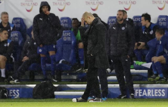 Pep Guardiola has been criticised for going on the attack far too often in Manchester City’s loss to Leicester City (REUTERS) Pep Guardiola has been criticised for going on the attack far too often in Manchester City’s loss to Leicester City (REUTERS)