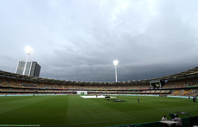 Rain forced an early Tea on day four of the Test between Australia and Pakistan in Brisbane (Getty Images) Rain forced an early Tea on day four of the Test between Australia and Pakistan in Brisbane (Getty Images)