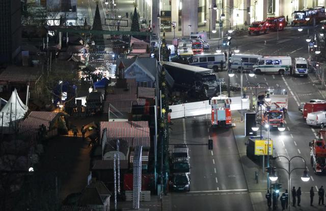 A general view shows the site where a truck ploughed through the crowd. (Reuters Photo) A general view shows the site where a truck ploughed through the crowd. (Reuters Photo)