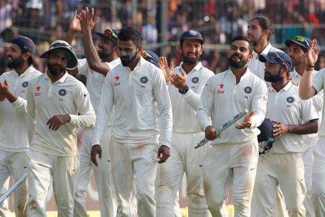 Virat Kohli registered his 14th win as Test captain and continued his unbeaten run in Tests at home. (BCCI)