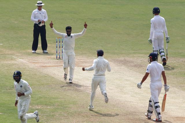 Ravindra Jadeja got the vital wickets of Alastair Cook and Keaton Jennings in the post-lunch session. (BCCI)