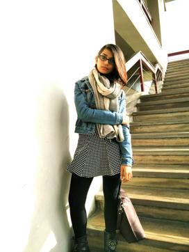 Vidhika Prasad, a 2nd year student of law flaunts her ensemble Vidhika Prasad, a 2nd year student of law flaunts her ensemble