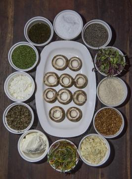 The ingredients for Cottage Cheese Stuffed Mushrooms with BBQ Sauce (Photo: Aalok Soni/HT)