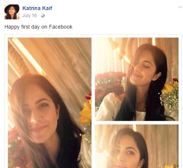 Besides putting up a video, actor Katrina Kaif posted this picture on Facebook. (Facebook)