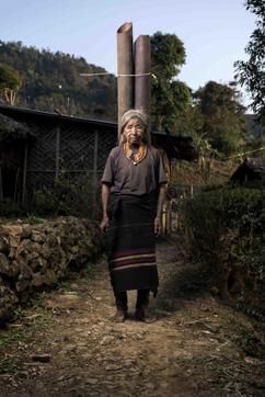 “For me there is no change, in old times I had to walk for hours to get water and even today I have to walk for hours. I am old now my back hurts carrying these bamboo pipes to fetch water.” (Courtesy: Egg Art Studio) “For me there is no change, in old times I had to walk for hours to get water and even today I have to walk for hours. I am old now my back hurts carrying these bamboo pipes to fetch water.” (Courtesy: Egg Art Studio)