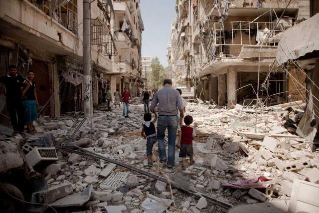 Experts say the conflict has set Syria’s economy back by three decades, with almost all its revenues cut off and most of the infrastructure destroyed. (Agency File Photo) Experts say the conflict has set Syria’s economy back by three decades, with almost all its revenues cut off and most of the infrastructure destroyed. (Agency File Photo)