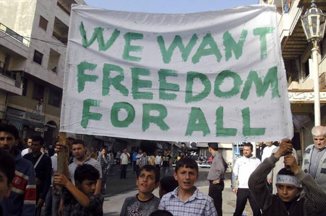 Protests erupted in Daraa in March 2011. (Reuters Photo) Protests erupted in Daraa in March 2011. (Reuters Photo)