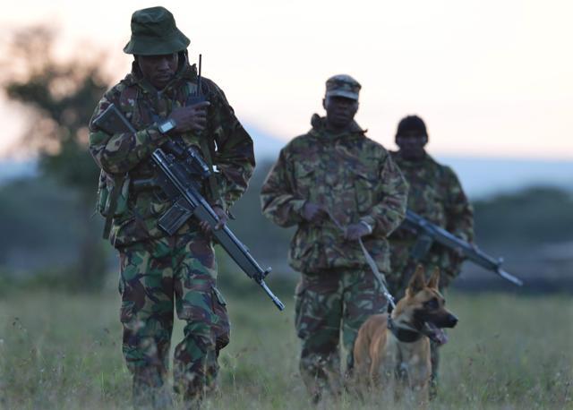 An elite anti-poaching unit embarks on an evening patrol on foot at the Ol Pejeta conservancy in Laikipia County, at the foot of Mount Kenya. (AFP file photo) An elite anti-poaching unit embarks on an evening patrol on foot at the Ol Pejeta conservancy in Laikipia County, at the foot of Mount Kenya. (AFP file photo)