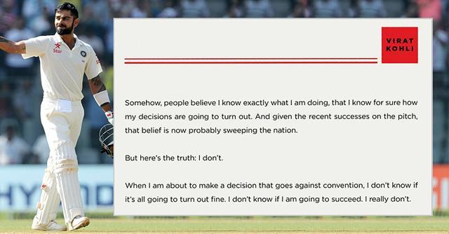 Virat Kohli wrote an open letter on Christmas Eve, promising to take bold decisions in 2017. (Hindustan Times) Virat Kohli wrote an open letter on Christmas Eve, promising to take bold decisions in 2017. (Hindustan Times)