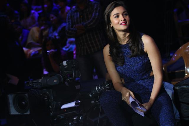 Alia Bhatt calls Karan Johar her Santa. (Viral Bhayani)