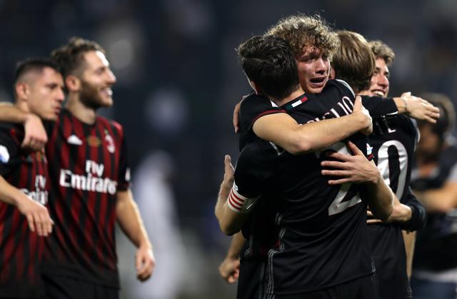 Juventus players react after losing to AC Milan. (REUTERS) Juventus players react after losing to AC Milan. (REUTERS)