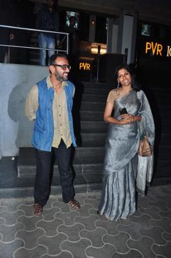 Nandita Das wearing a shimmer sari. (Yogen Shah)