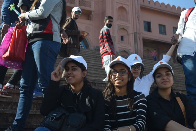 The walk covered the important heritage sites in the state capital. (HT photo) The walk covered the important heritage sites in the state capital. (HT photo)