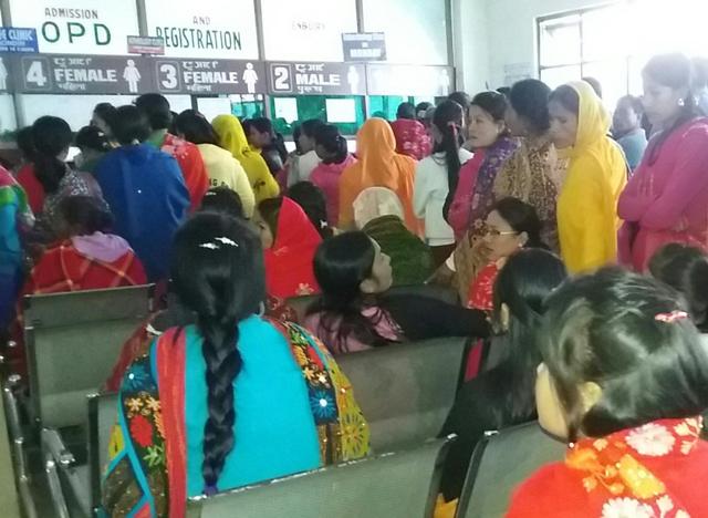 Patients at the Jawaharlal Nehru Institute of Medical Sciences in Imphal East district. (HT photo) Patients at the Jawaharlal Nehru Institute of Medical Sciences in Imphal East district. (HT photo)