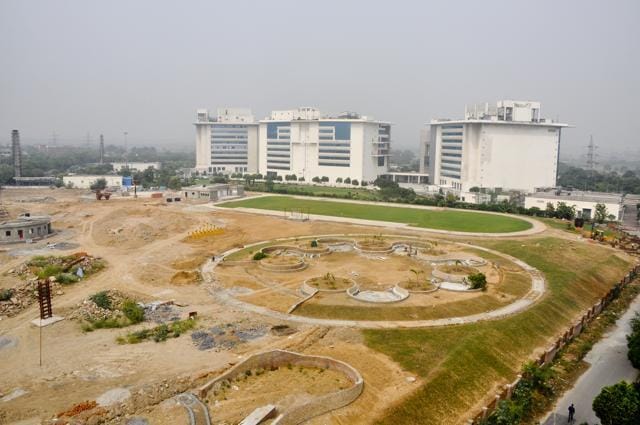 The park is spread over 42,000 square metres. (HT Photo) The park is spread over 42,000 square metres. (HT Photo)