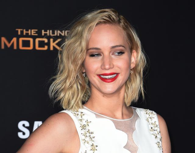Jennifer Lawrence was seen sporting the curly wave at quite a few high-profile events this year. (Covergirl)