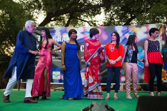 A still from the transgender fashion show at the Ramjas College centennial celebrations A still from the transgender fashion show at the Ramjas College centennial celebrations