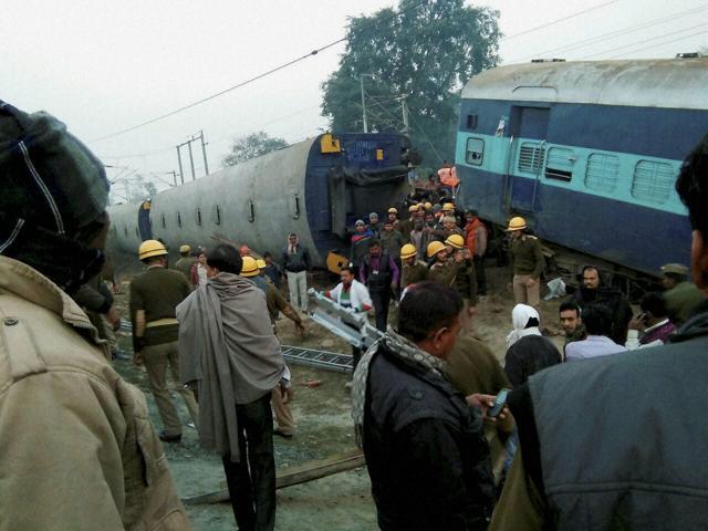 Rescue and relief works in progress at the site of accident (PTI) Rescue and relief works in progress at the site of accident (PTI)