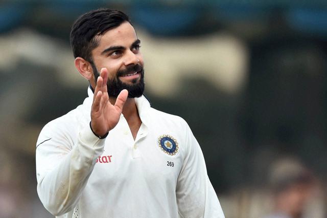 India's captain Virat Kohli reacting after win the England test series at MAC Stadium in Chennai. (PTI) India's captain Virat Kohli reacting after win the England test series at MAC Stadium in Chennai. (PTI)