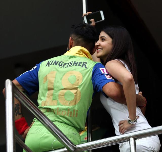 Virat Kohli and Anushka Sharma during an IPL match (PTI) Virat Kohli and Anushka Sharma during an IPL match (PTI)