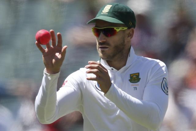 South Africa's Faf du Plessis was fined for ball-tampering at the Hobart Test against Australia. (AP) South Africa's Faf du Plessis was fined for ball-tampering at the Hobart Test against Australia. (AP)