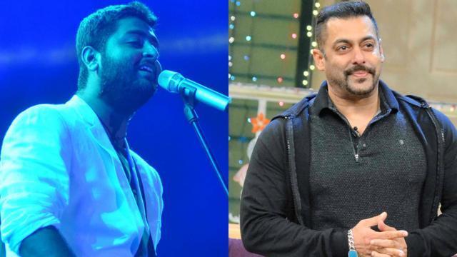 Salman Khan got ticked off by a comment made by Arijit Singh during an awards show hosted by the superstar, two years ago. (Viral Bhayani, Yogen Shah) Salman Khan got ticked off by a comment made by Arijit Singh during an awards show hosted by the superstar, two years ago. (Viral Bhayani, Yogen Shah)