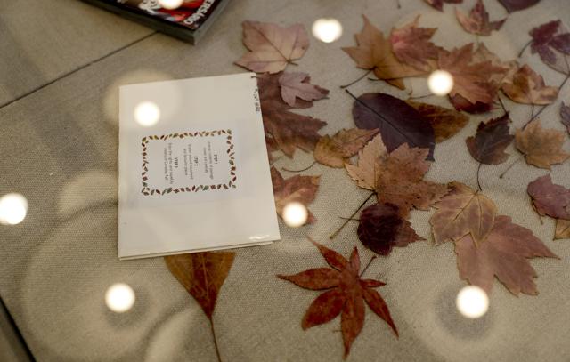 An envelope of leaves mailed from Canada to San Diego so a long-distance paramour could experience changing seasons in southern California is also on display. (AP) An envelope of leaves mailed from Canada to San Diego so a long-distance paramour could experience changing seasons in southern California is also on display. (AP)