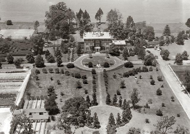 This 1940 aerial photo shows the Raskob Estate at Pioneer Point seen on the Eastern Shore in Maryland. Reports indicate the property was bought by the Soviet Union in the 1970s and historically served as a recreational getaway for its diplomats. (AP) This 1940 aerial photo shows the Raskob Estate at Pioneer Point seen on the Eastern Shore in Maryland. Reports indicate the property was bought by the Soviet Union in the 1970s and historically served as a recreational getaway for its diplomats. (AP)