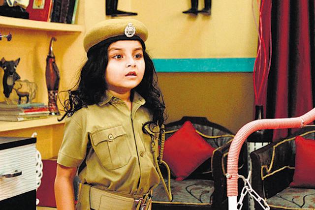 Arshiya Mukherjee plays a friendly ghost in the Bengali television show Bhootu. (Zee Bangla)