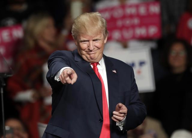 File photo of US president-elect Donald Trump acknowledging the crowd before speaking at an event during his election campaign. (AP) File photo of US president-elect Donald Trump acknowledging the crowd before speaking at an event during his election campaign. (AP)