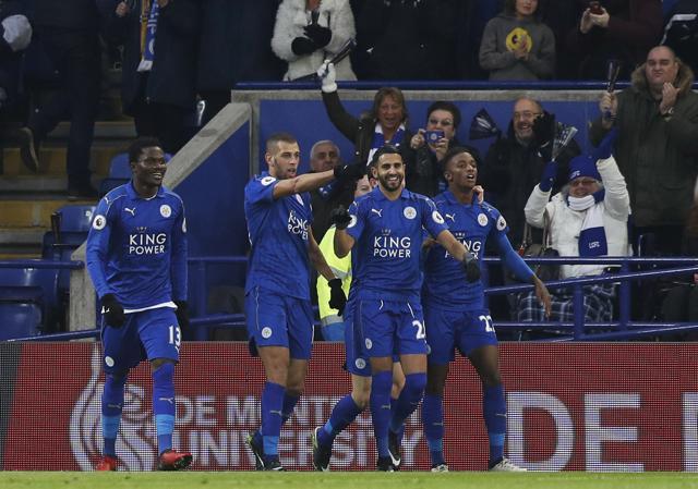 Leicester City, the defending Premier League champions, registered a 1-0 win over West Haum United thanks to a goal from Islam Slimani. (REUTERS) Leicester City, the defending Premier League champions, registered a 1-0 win over West Haum United thanks to a goal from Islam Slimani. (REUTERS)