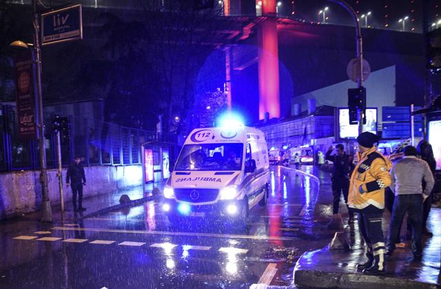 Ambulances rushing away from the scene of an attack in Istanbul. (AP Photo) Ambulances rushing away from the scene of an attack in Istanbul. (AP Photo)