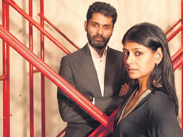 Subodh and Nandita in a still from a play.