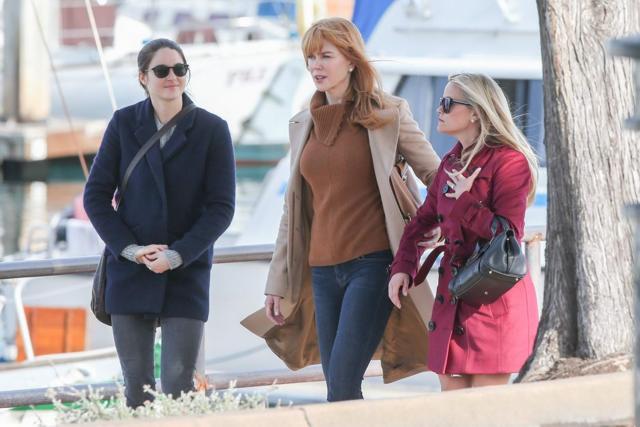 Reese Witherspoon, Nicole Kidman and Shailene Woodley star in Big Little Lies. Reese Witherspoon, Nicole Kidman and Shailene Woodley star in Big Little Lies.