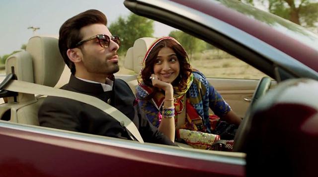 Fawad Khan and Sonam Kapoor in a still from Khoobsurat.