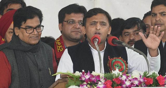 Akhilesh addresses the convention as Ramgopal looks on. The announcement to make Akhilesh the SP national president comes at 11:31am. For his part, Akhilesh says he will continue to serve his father as a son. But Shivpal, he adds, is working against the interests of the party. (PTI) Akhilesh addresses the convention as Ramgopal looks on. The announcement to make Akhilesh the SP national president comes at 11:31am. For his part, Akhilesh says he will continue to serve his father as a son. But Shivpal, he adds, is working against the interests of the party. (PTI)