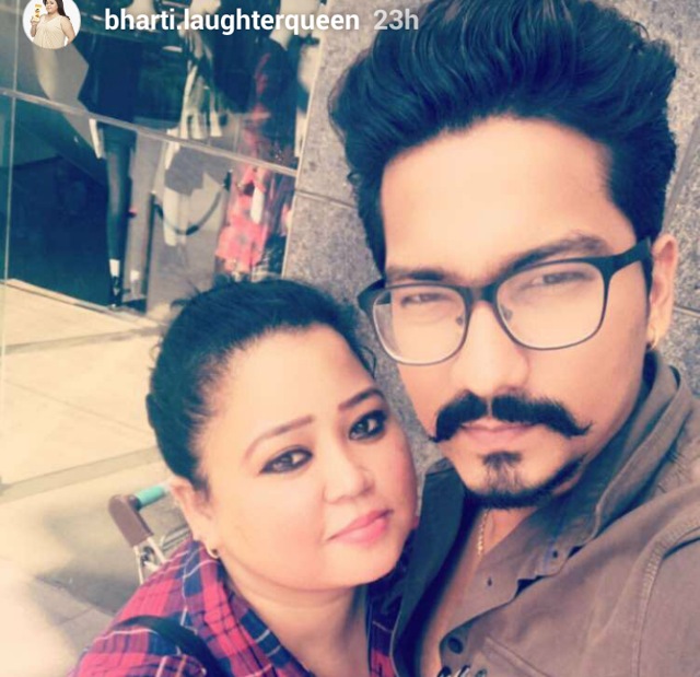 Bharti Singh with Harsh Limbachiyaa. (Instagram/bharti.laughterqueen) Bharti Singh with Harsh Limbachiyaa. (Instagram/bharti.laughterqueen)