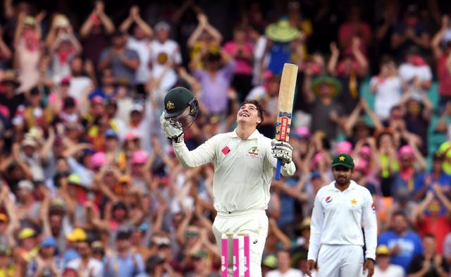 Matt Renshaw smashed his maiden century in his fourth Test as he dominated the Pakistan bowling in Sydney. (AFP) Matt Renshaw smashed his maiden century in his fourth Test as he dominated the Pakistan bowling in Sydney. (AFP)