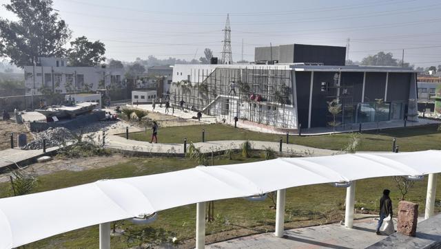 Construction of one of the galleries in full swings at Punjab State war heroes and Memorial Museum, Amritsar . (HT Photo) Construction of one of the galleries in full swings at Punjab State war heroes and Memorial Museum, Amritsar . (HT Photo)