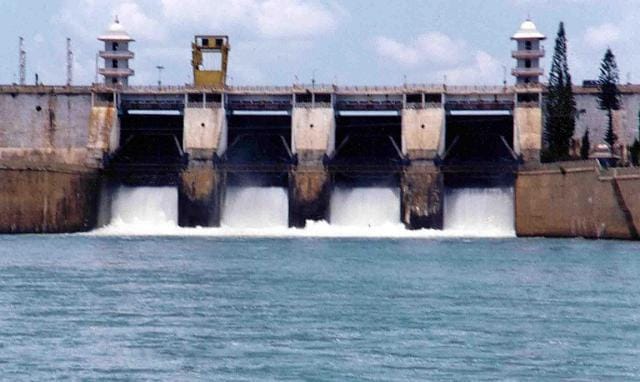 Cauvery river water being realesed from the Kabini Dam at Heggadadevankote province, about 165 km south-west of Bangalore. (AFP file photo) Cauvery river water being realesed from the Kabini Dam at Heggadadevankote province, about 165 km south-west of Bangalore. (AFP file photo)