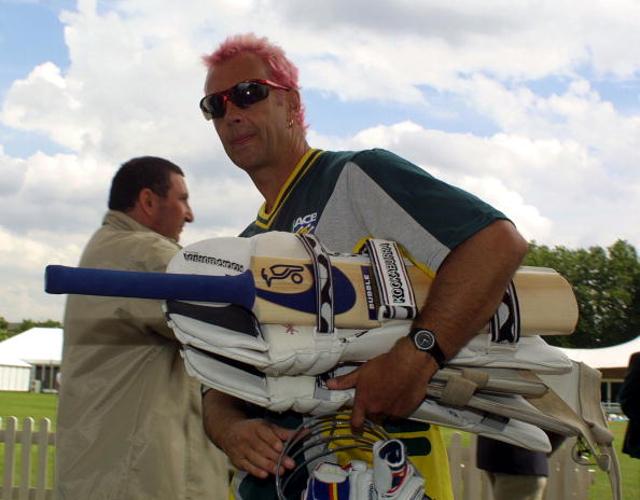 Colin Miller of Australia stood out with pink hair (Getty Images) Colin Miller of Australia stood out with pink hair (Getty Images)